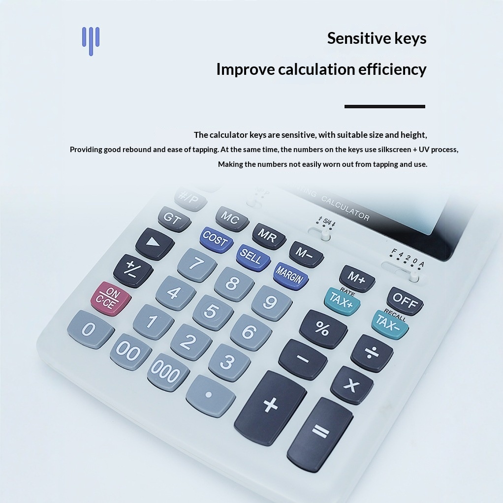 آلة حاسبة قابلة للطباعة مكونة  - مراجعة Commercial Printing Calculator وسعره