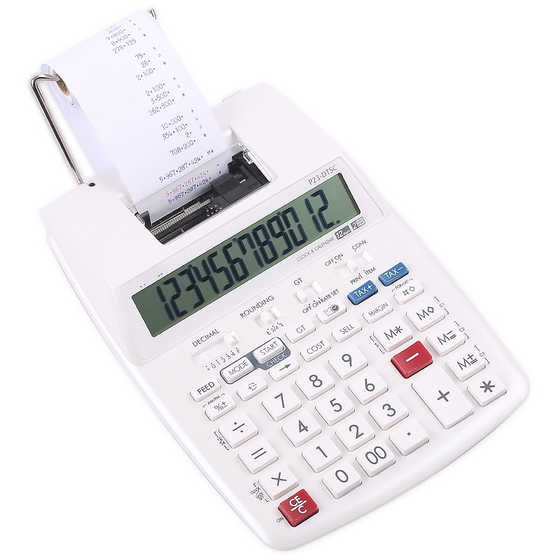 بطارية الكمبيوتر أو طاقة التيا - مراجعة Commercial Printing Calculator وسعره